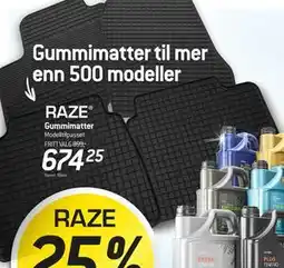 Thansen Gummimatter, NOK 674.25 tilbud