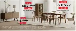 Skeidar York spisestol, NOK 2799 tilbud
