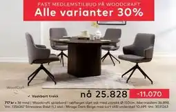 Skeidar Woodcraft spisebord, NOK 36898, Medlemspris tilbud