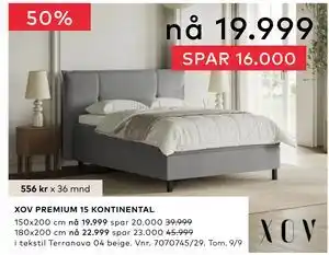 Skeidar XOV PREMIUM 15 KONTINENTAL tilbud