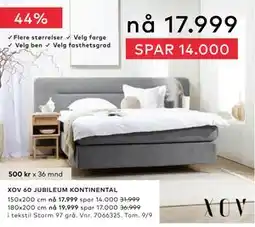 Skeidar XOV 60 JUBILEUM KONTINENTAL tilbud