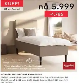 Skeidar WONDERLAND ORIGINAL RAMMESENG tilbud