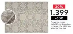 Skeidar Flowering teppe, NOK 1399 tilbud