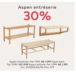 Skeidar Aspen entréserie tilbud