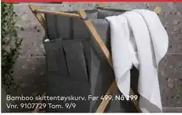 Skeidar Bamboo skittentøyskurv, NOK 299 tilbud