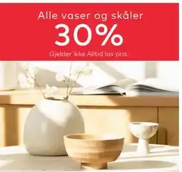 Skeidar Alle vaser og skåler tilbud