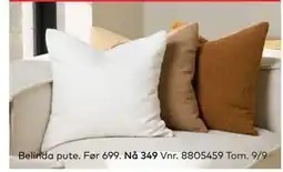 Skeidar Belinda pute, NOK 349 tilbud