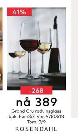 Skeidar Grand Cru rødvinsglass, NOK 389 tilbud