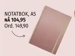 Nille NOTATBOK, A5, NOK 104.95 tilbud