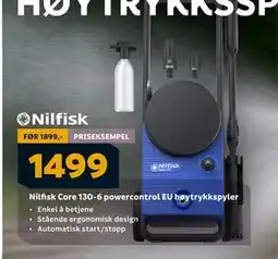 Megaflis Nilfisk Core 130-6 powercontrol EU høytrykkspyler, NOK 1499 tilbud