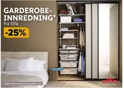 Megaflis GARDEROBEINNREDNING tilbud