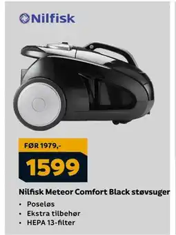 Megaflis Nilfisk Meteor Comfort Black støvsuger, NOK 1599 tilbud
