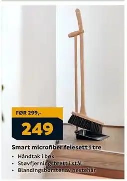 Megaflis Smart microfiber feiesett i tre, NOK 249 tilbud