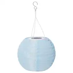 IKEA Solvinden led solcdr pendellampe, utendørs/globe lys blå, 22 cm tilbud