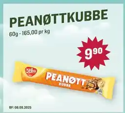Holdbart Peanøttkubbe, NOK 9.9 tilbud