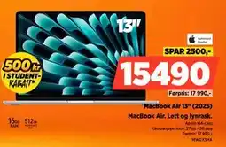POWER MacBook Air 13 (2025), NOK 15490 tilbud
