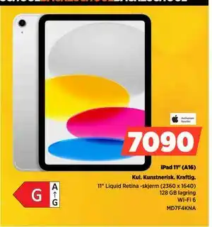 POWER iPad 11 (A16), NOK 7090 tilbud