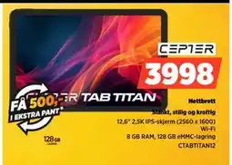 POWER Nettbrett, NOK 3998 tilbud