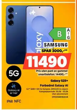 POWER Galaxy S25+, NOK 14490 tilbud