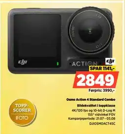 POWER Osmo Action 4 Standard Combo, NOK 2849 tilbud