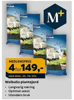 Megaflis Weibulls plantejord, Medlemspris tilbud