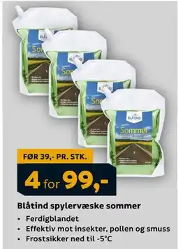 Megaflis Blåtind spylervæske sommer., NOK 99 tilbud