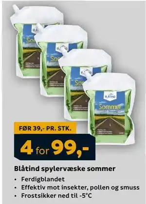 Megaflis Blåtind spylervæske sommer., NOK 99 tilbud