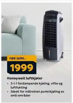 Megaflis Honeywell luftkjøler, NOK 1999 tilbud