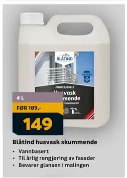 Megaflis Blåtind husvask skummende, NOK 149 tilbud