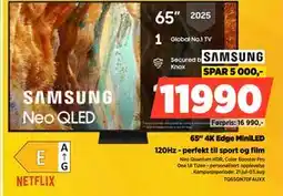 POWER 65 4K Edge MiniLED, NOK 11990 tilbud