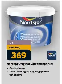 Megaflis Nordsjø Original våtromssparkel, NOK 369 tilbud