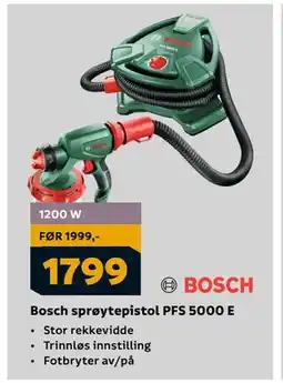 Megaflis Bosch sprøytepistol PFS 5000 E, NOK 1799 tilbud