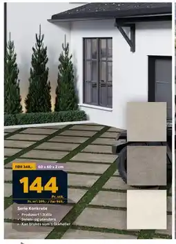 Megaflis Serie Konkrete, NOK 144 tilbud