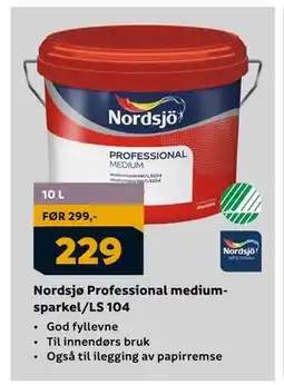 Megaflis Nordsjø Professional mediumsparkel/LS 104, NOK 229 tilbud