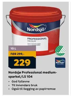 Megaflis Nordsjø Professional mediumsparkel/LS 104, NOK 229 tilbud