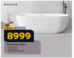 Megaflis Celeste Monza badekar, NOK 8999 tilbud