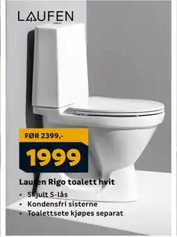 Megaflis Laufen Rigo toalett hvit, NOK 1999 tilbud