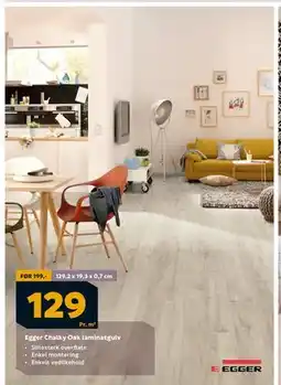 Megaflis Egger Chalky Oak laminatgulv, NOK 129 tilbud