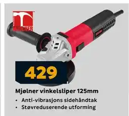 Megaflis Mjølner vinkelsliper 125mm, NOK 429 tilbud