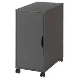 IKEA Alex Oppbevaringsmøbel på hjul, mørk grå/svart, 36x76 cm tilbud