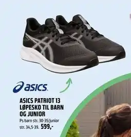 Coop Obs ASICS PATRIOT 13 LØPESKO TIL BARN OG JUNIOR, NOK 599 tilbud