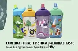 Coop Obs CAMELBAK THRIVE FLIP STRAW 0,4L DRIKKEFLASKE, NOK 199 tilbud