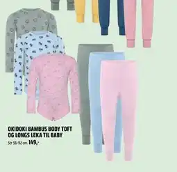 Coop Obs OKIDOKI BAMBUS BODY TOFT OG LONGS LEKA TIL BABY, NOK 149 tilbud
