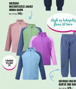 Coop Obs OKIDOKI MICROFLEECE JAKKE IMMA BARN, NOK 149 tilbud