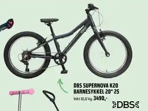 Coop Obs DBS SUPERNOVA K20 BARNESYKKEL 20 25, NOK 3490 tilbud