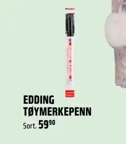 Coop Obs EDDING TØYMERKEPENN, NOK 59.9 tilbud