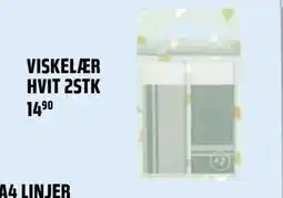 Coop Obs VISKELÆR HVIT 2STK, NOK 14.9 tilbud