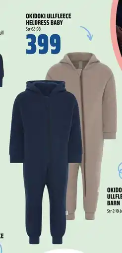 Coop Obs OKIDOKI ULLFLEECE HELDRESS BABY, NOK 399 tilbud