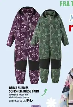 Coop Obs REIMA NURMES SOFTSHELL-DRESS BARN, NOK 849 tilbud
