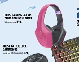 Coop Obs TRUST GAMING GXT 415 ZIROX GAMINGHEADSET, NOK 199 tilbud